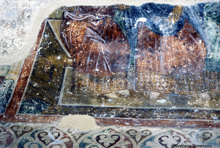 Fresco, Chapel of Stephen Protomartyr, south side, showing scene from life of  Stephen Protomartyr (detail)