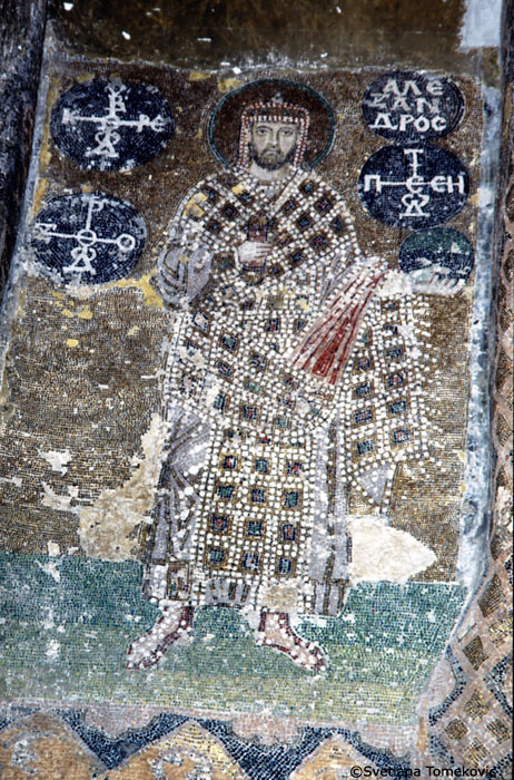 Interior, Gallery, Mosaic showing Emperor Alexander