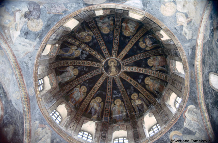 Parecclesion, Dome, Fresco, Virgin Mary and Christ Child