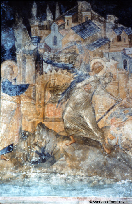 Parecclesion, Isaiah's prophesy of the Angel Smithing the Assirians