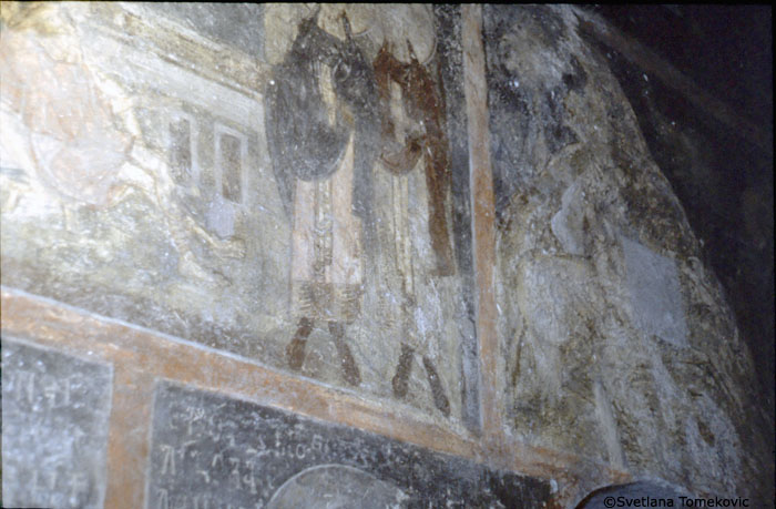 North wall, Diaconicon
