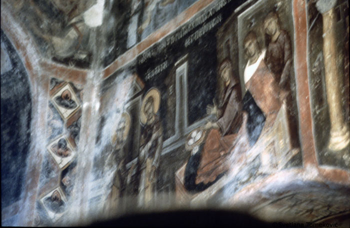 Fresco, Diaconicon, showing Stories of Cosmas and Damian of Cilicia