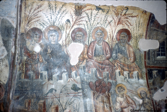 Fresco, The Virgin Mary in Paradise