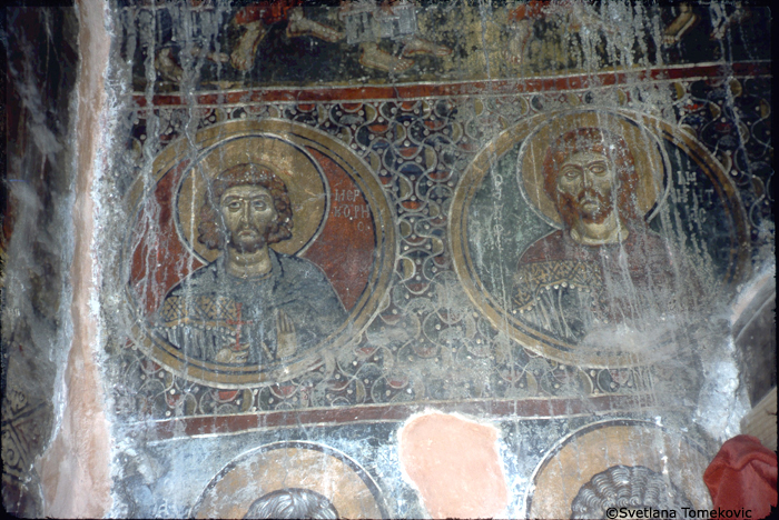 Fresco, Mercurius of Caesarea and Nikitos