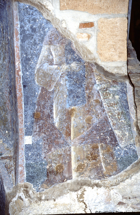 Fresco showing Saint (fragment)