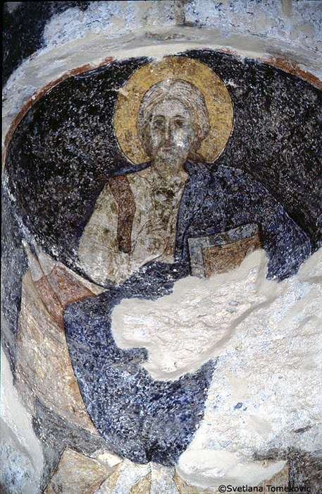 Fresco, apse, conch, showing Christ