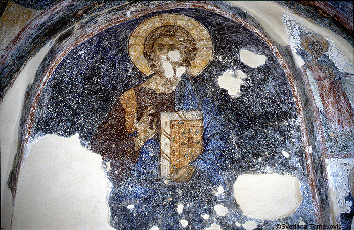 Fresco showing Christ