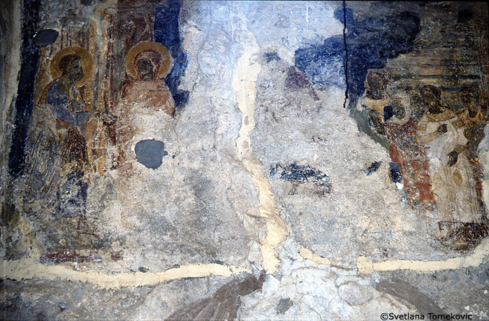 Fresco, south arm, south wall, detail