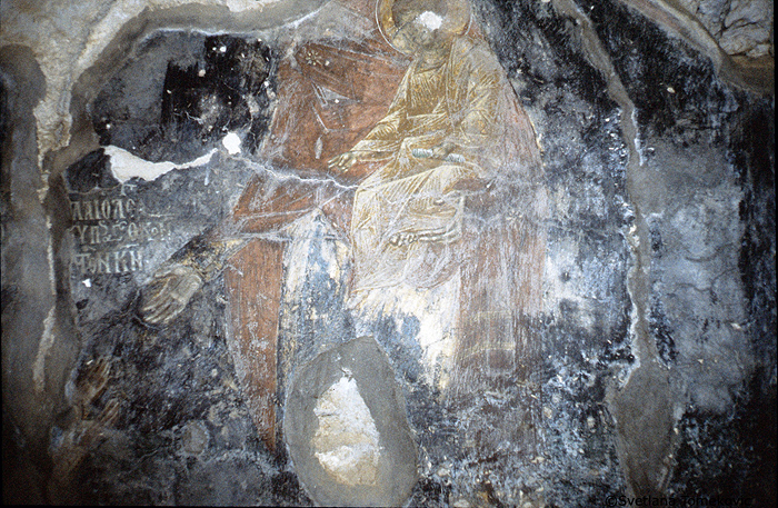 Fresco, northeast chapel, south wall  
