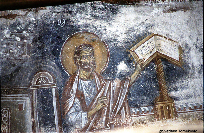 Fresco showing Evangelist