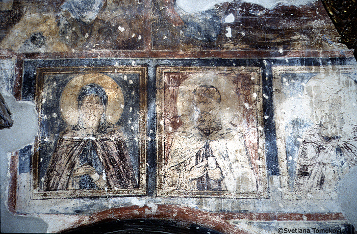 North wall, fresco