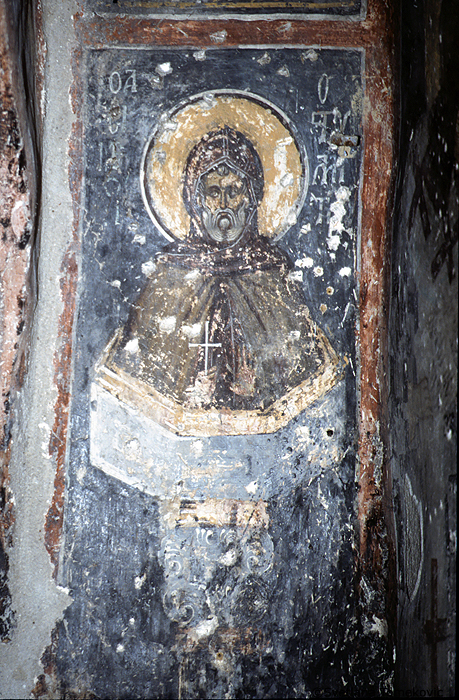 Fresco, showing Simeon Stylites the Younger