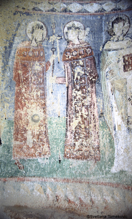 Fresco showing Constantine and Helen