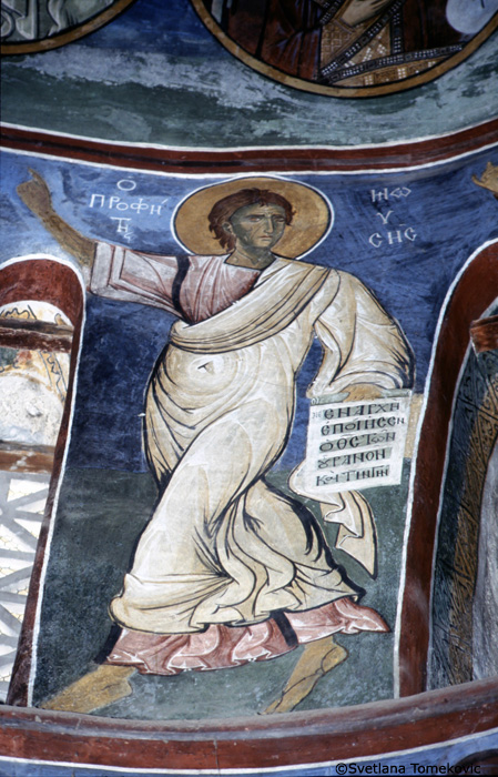 Fresco, naos, showing Moses