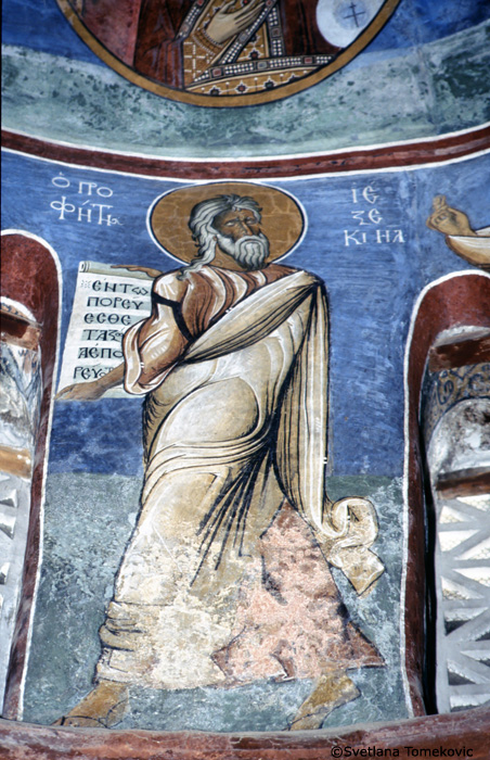 Fresco, naos, showing Ezekiel