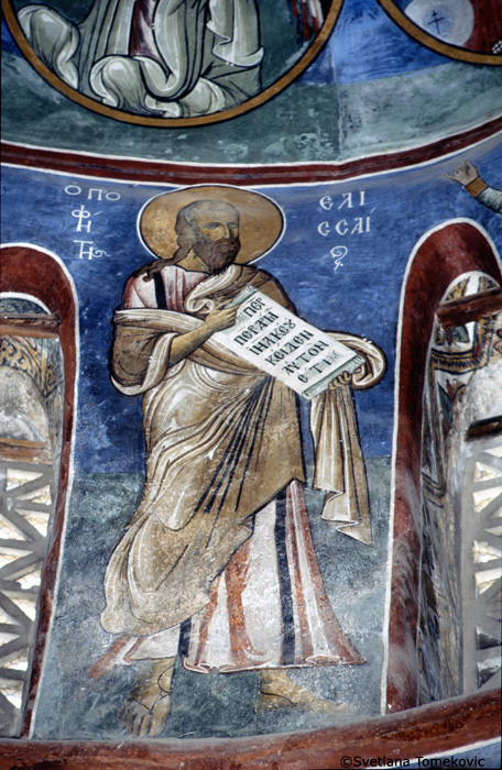 Fresco, naos, showing Elisha