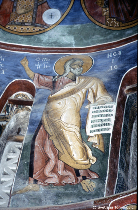 Fresco, naos, showing Isaiah