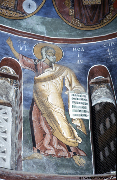 Fresco, naos, showing Isaiah