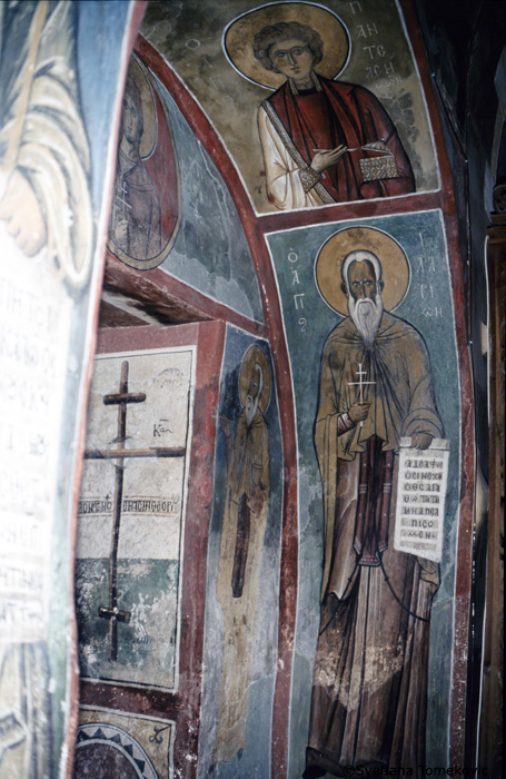 Fresco showing Hilarion of Cyprus