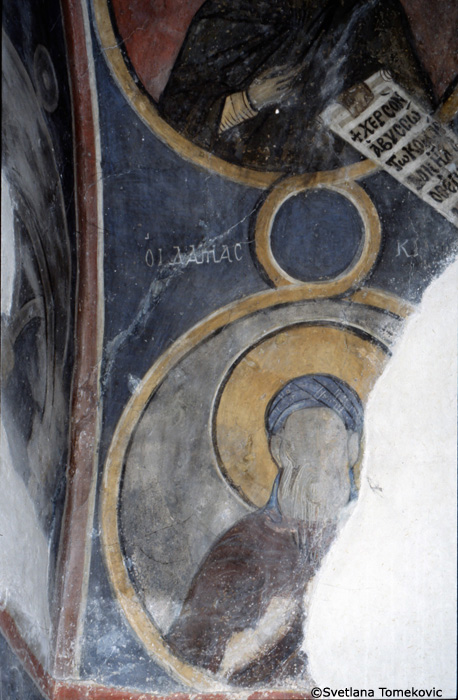 Fresco showing John of Damascus