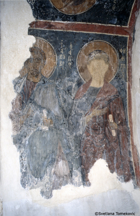 Fresco showing Saints James and Philip