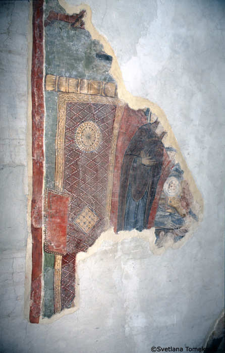 Fresco showing the Dormition
