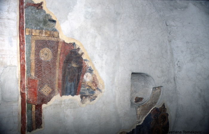 Fresco showing the Dormition (detail)