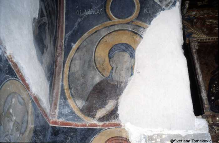 Fresco showing John of Damascus