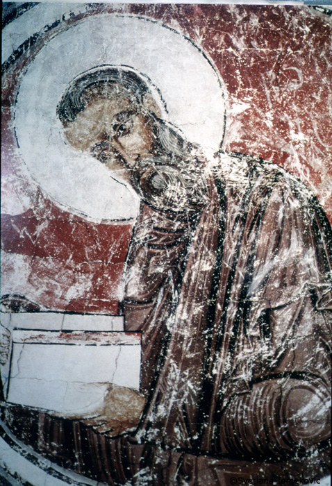 Fresco showing Evangelist