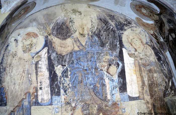 Fresco, north wall, deesis