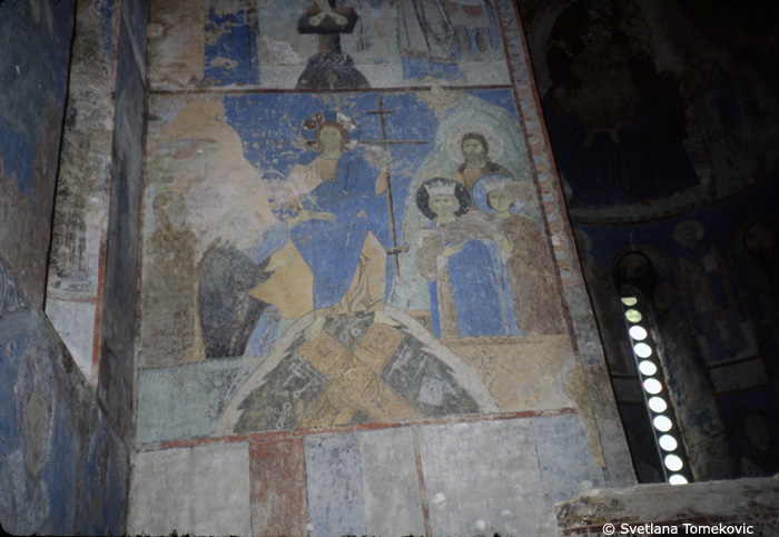 Fresco, north transept, east wall