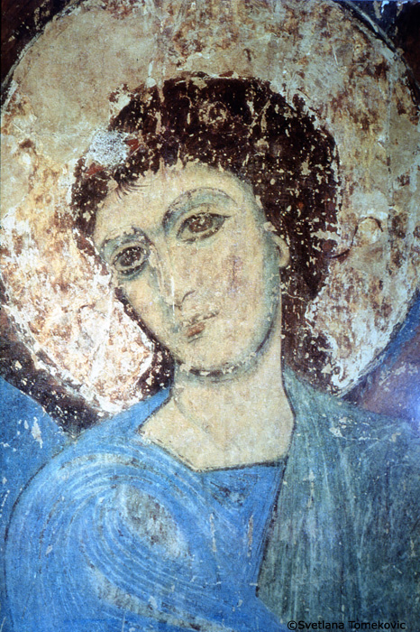 Fresco showing angel