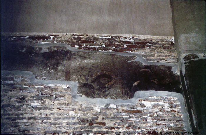 fresco, west bay showing Christ and Mary
