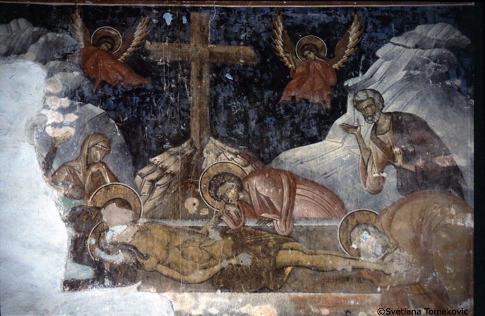 Fresco showing the Deposition