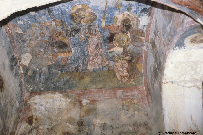 Fresco showing Judas