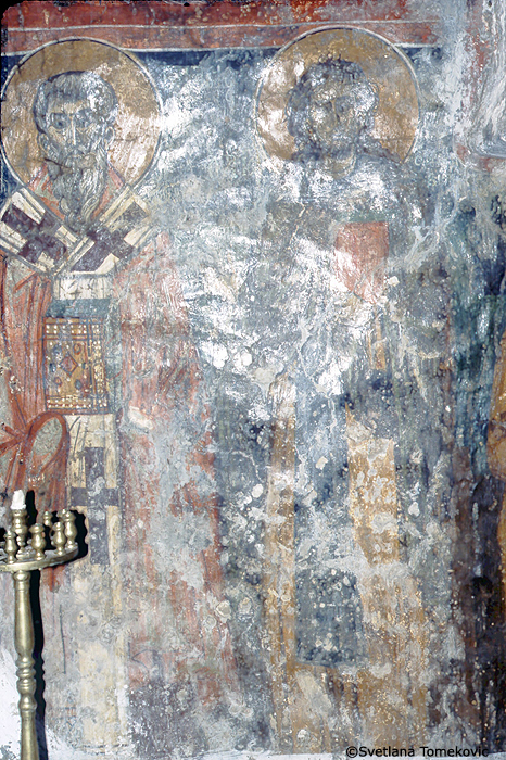 Wall, south, fresco, near altar