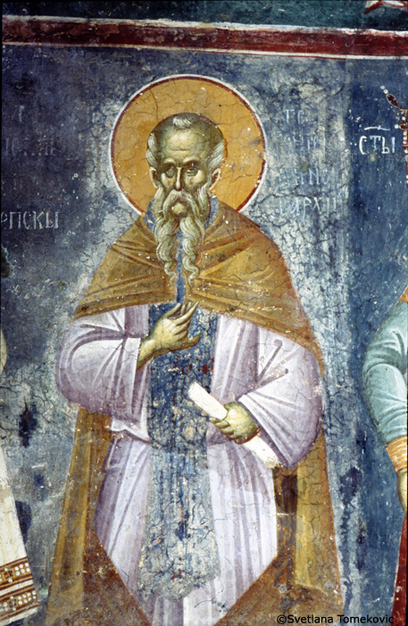 Fresco, wall, west, showing Theodore
