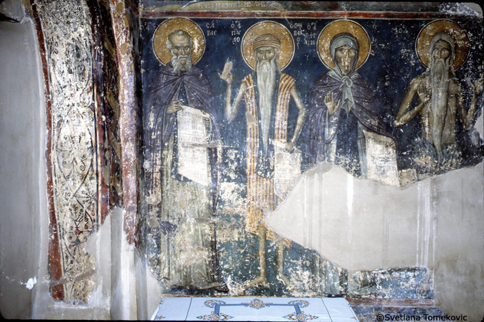 Fresco, narthex, west wall