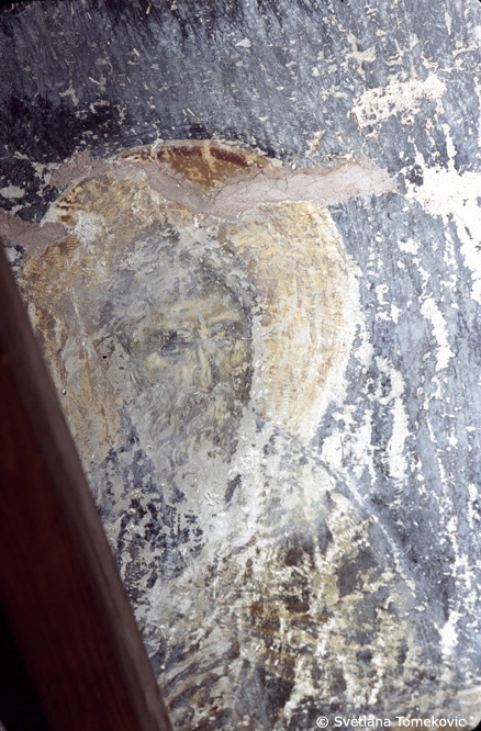 Fresco, nave, north wall, showing Theophanes of Nicea