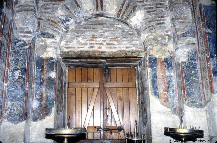 Narthex, south door