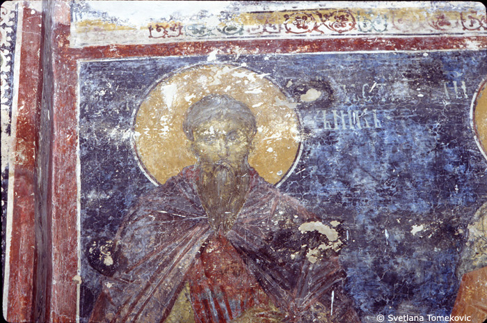 Fresco, narthex, showing John Climacus