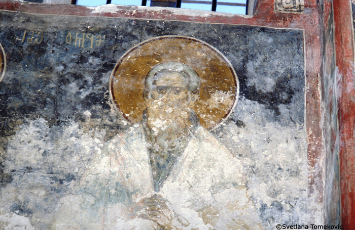 Fresco, nave, possibly showing Hermias