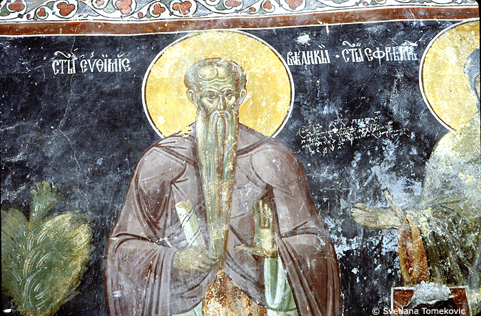 Fresco, showing Euthymius