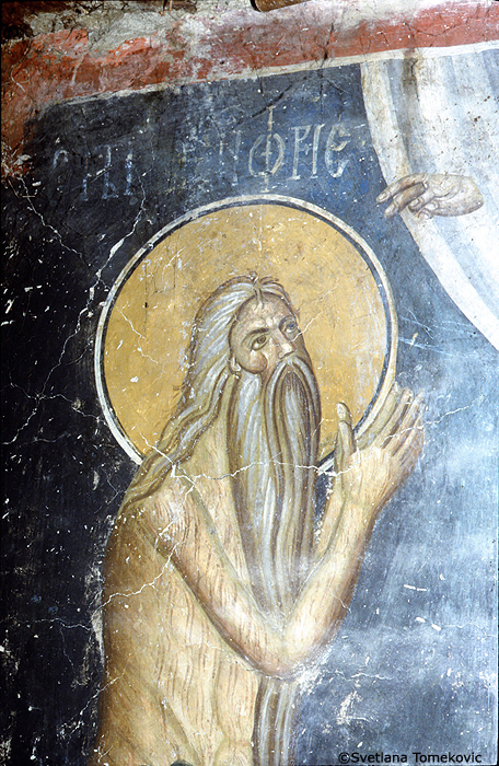Fresco, showing Onuphrius of Egypt