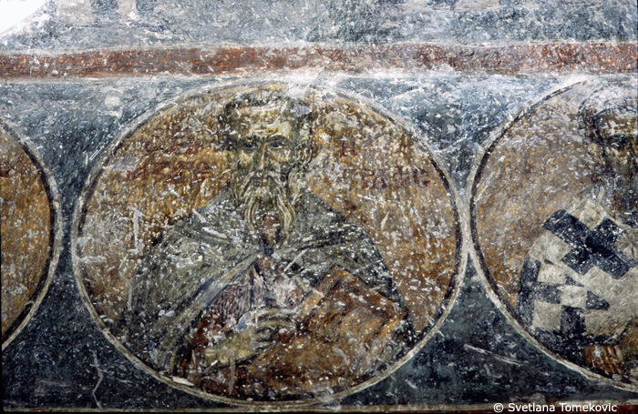 Fresco, south wall, Lazarus