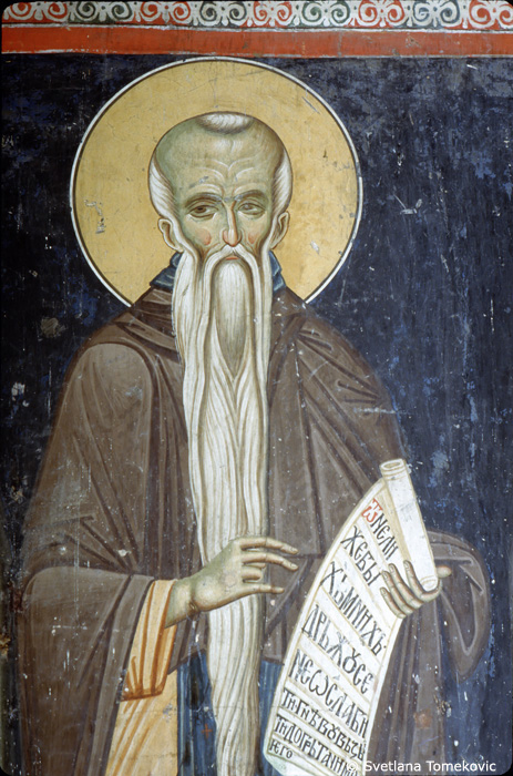 Fresco, showing Euthymius
