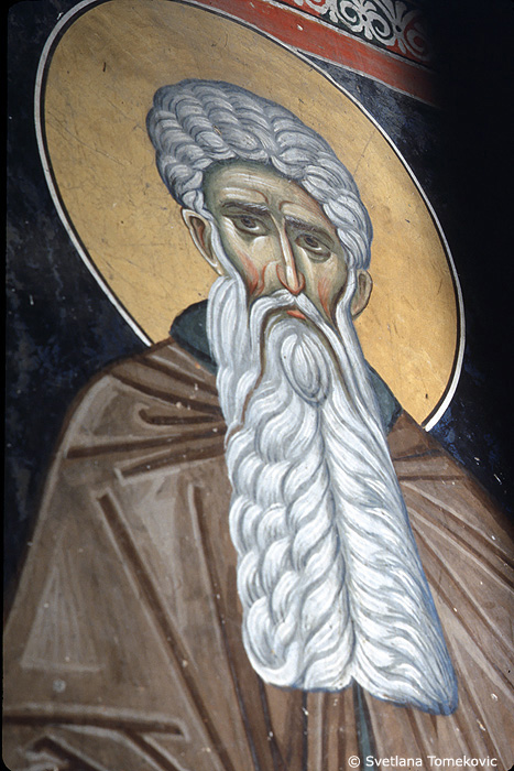 Fresco, possibly showing Arsenius