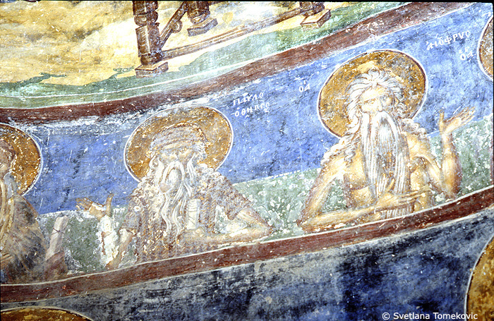 Fresco, showing Paul and Onuphrius of Egypt