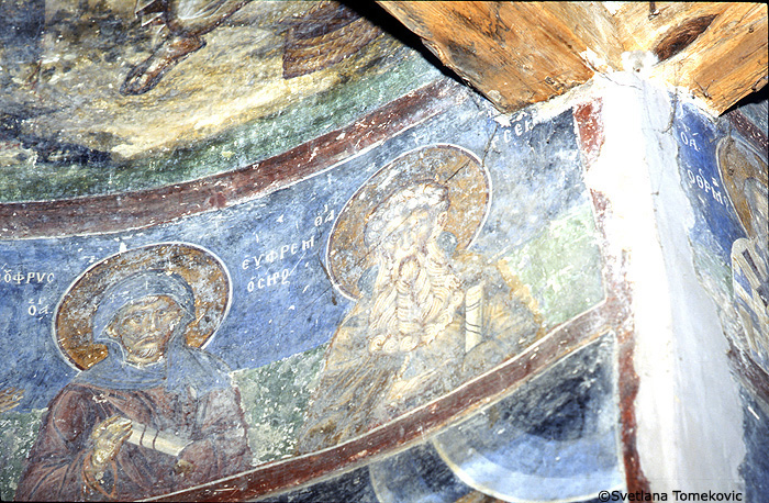Fresco, showing Ephrem(?) and Ansire(?)