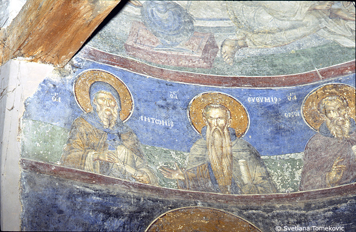 Fresco, showing Anthony and Euthymius